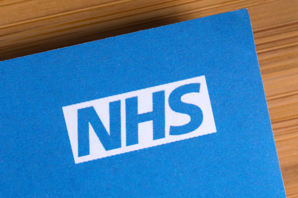 A paper document of NHS