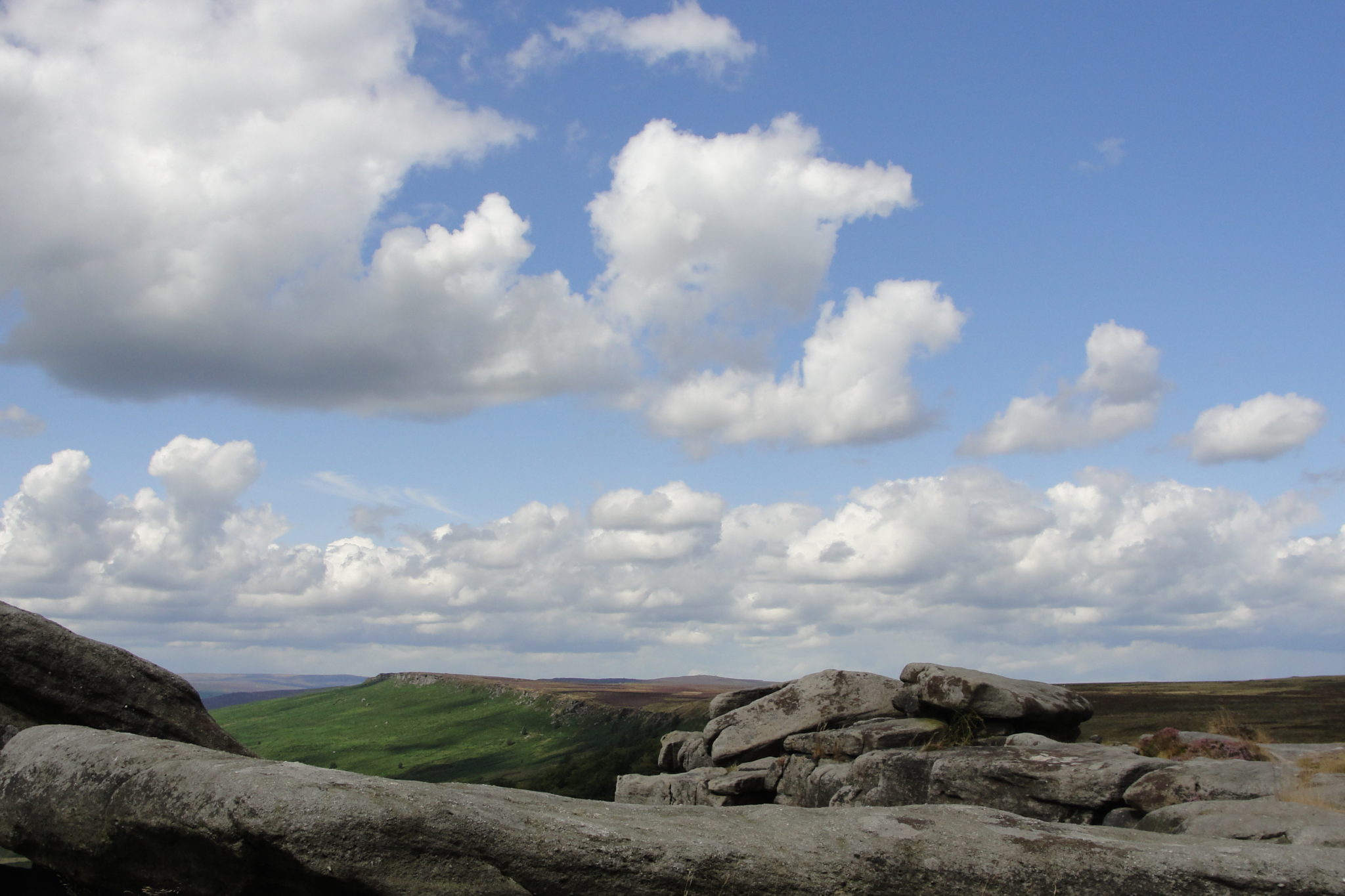 Stanage Edge in the Peak District National Park