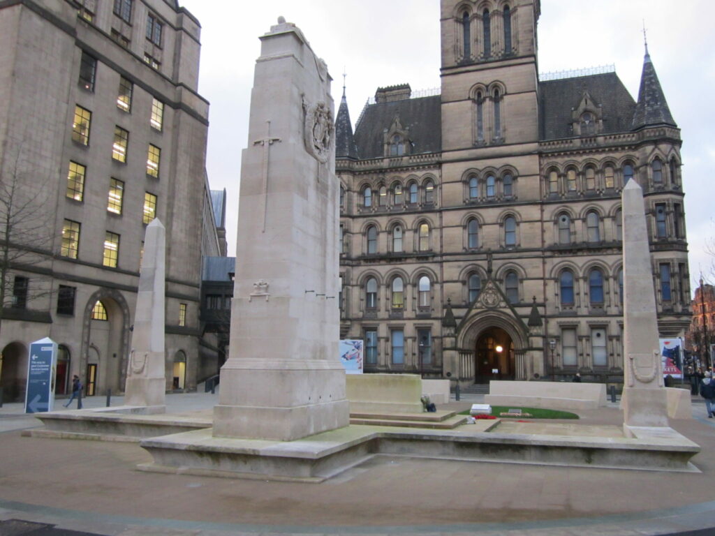 The Cenotaph at St Peter's Square Manchester