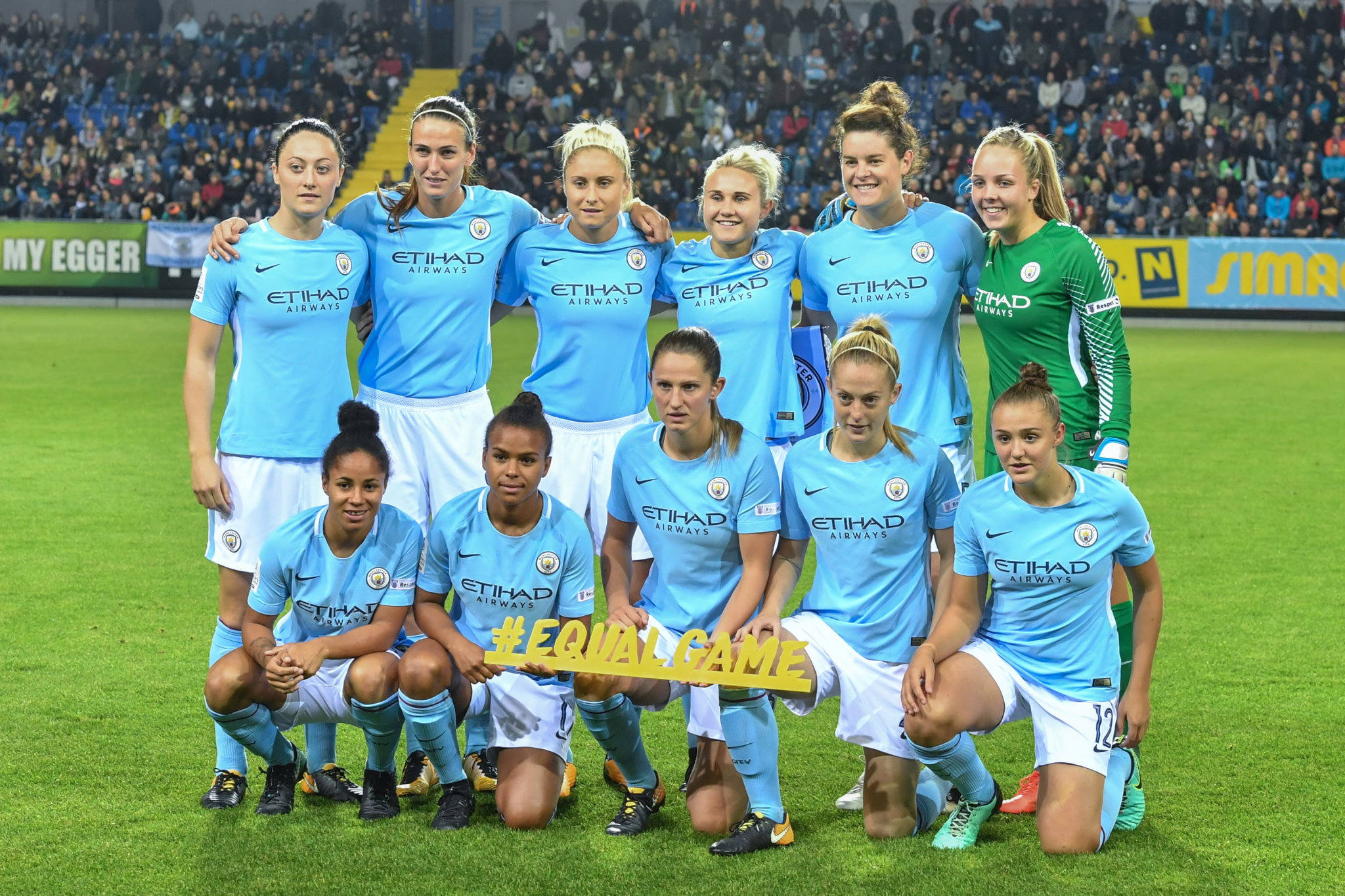 Manchester City women in 2017