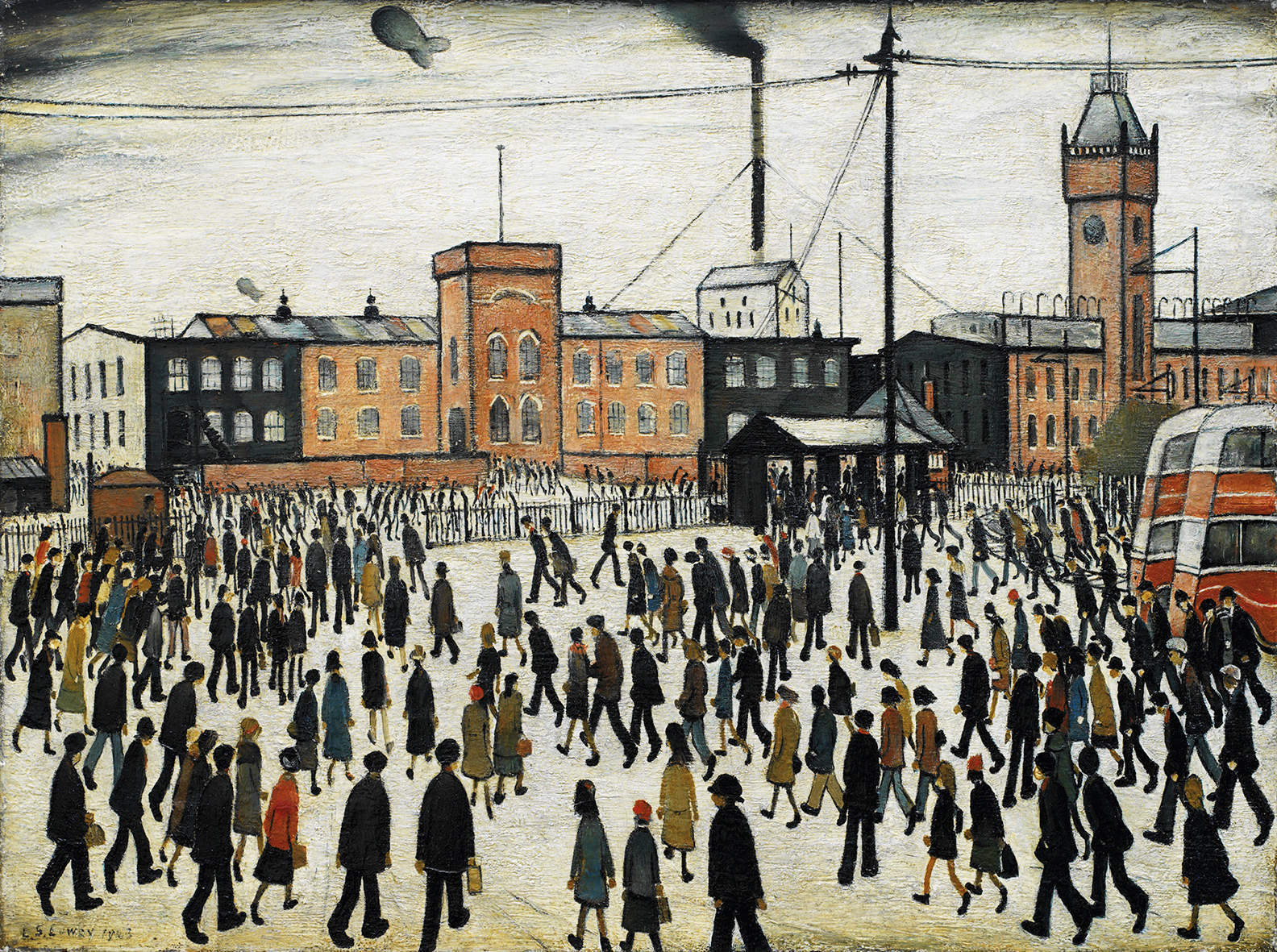 LS Lowry Going to Work painting