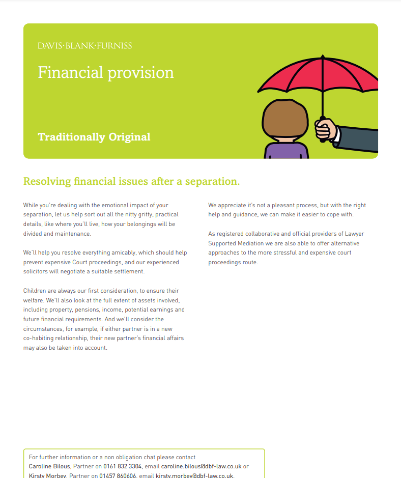 financial provision cover