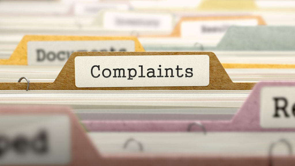 filing systme of complains
