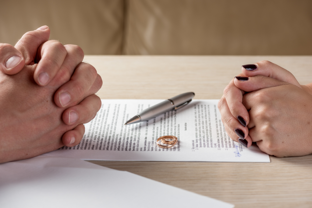 divorce law signing of an agreement