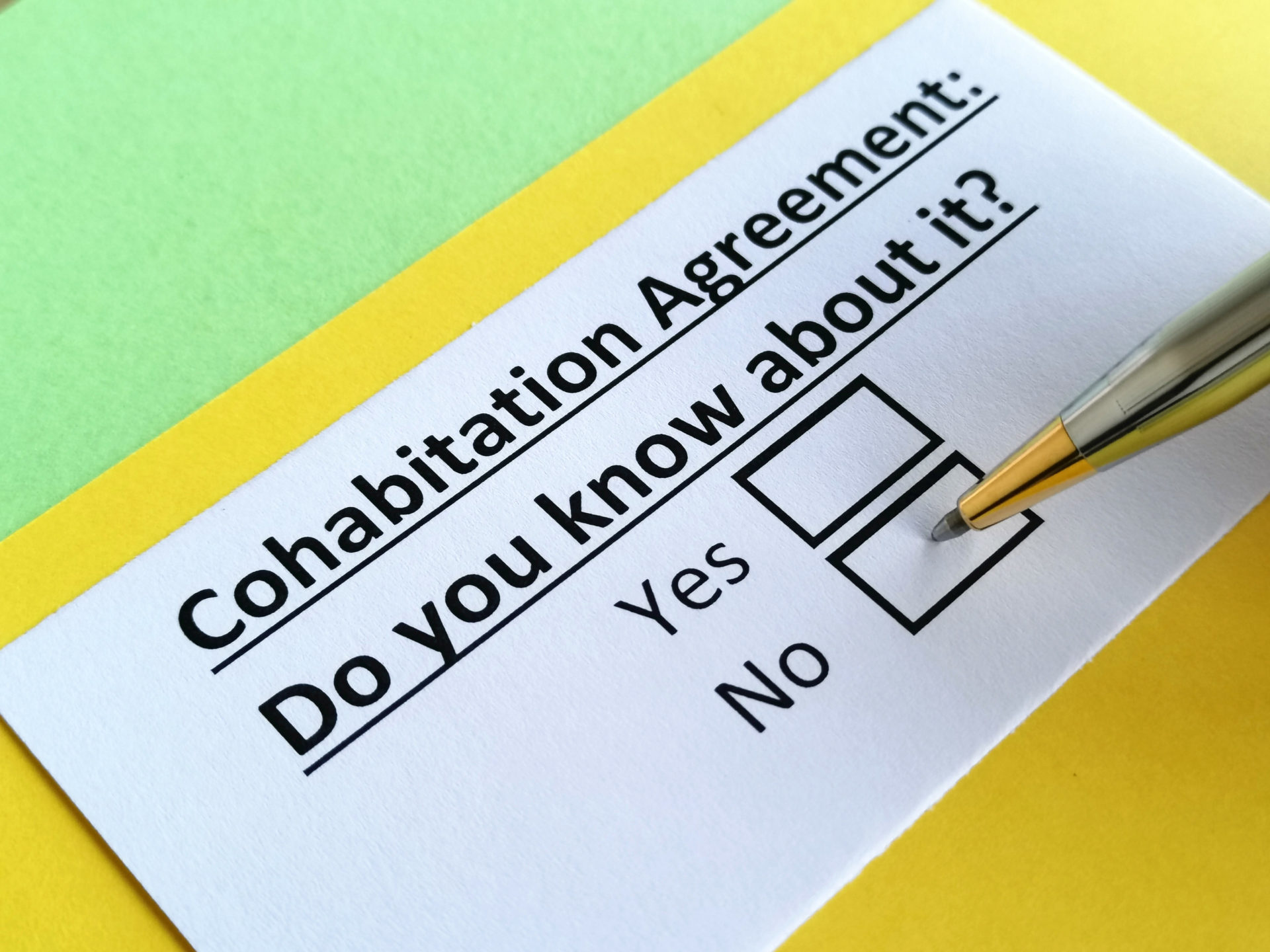 do you know what cohabitation is?
